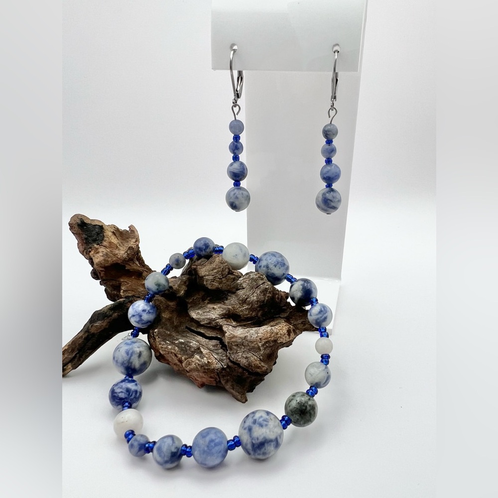 BLUE DOT JASPER SET